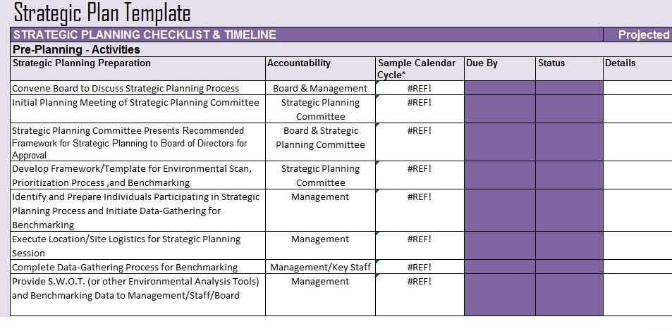5 Strategic Plan Sample Template Template Business PSD Excel Word PDF