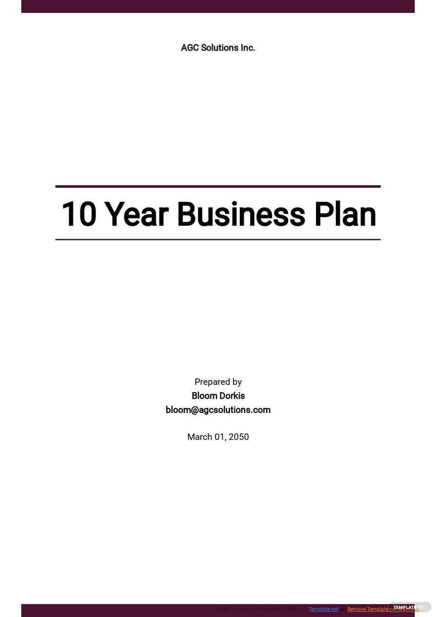 5 Year Construction Business Plan Template Google Docs Word Apple