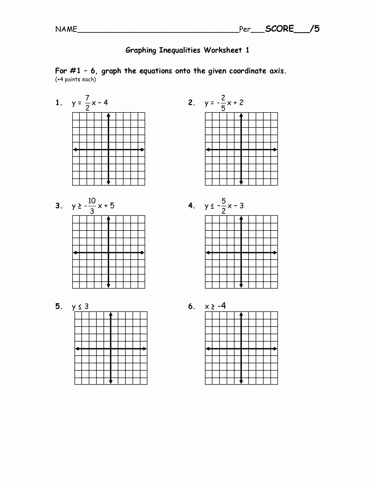 solving systems of linear equations by graphing worksheet