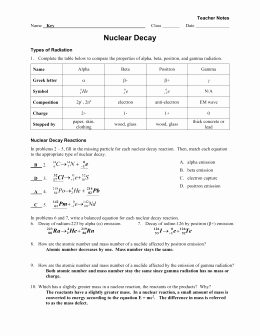 50 Nuclear Equations Worksheet Answers Chessmuseum Template Library