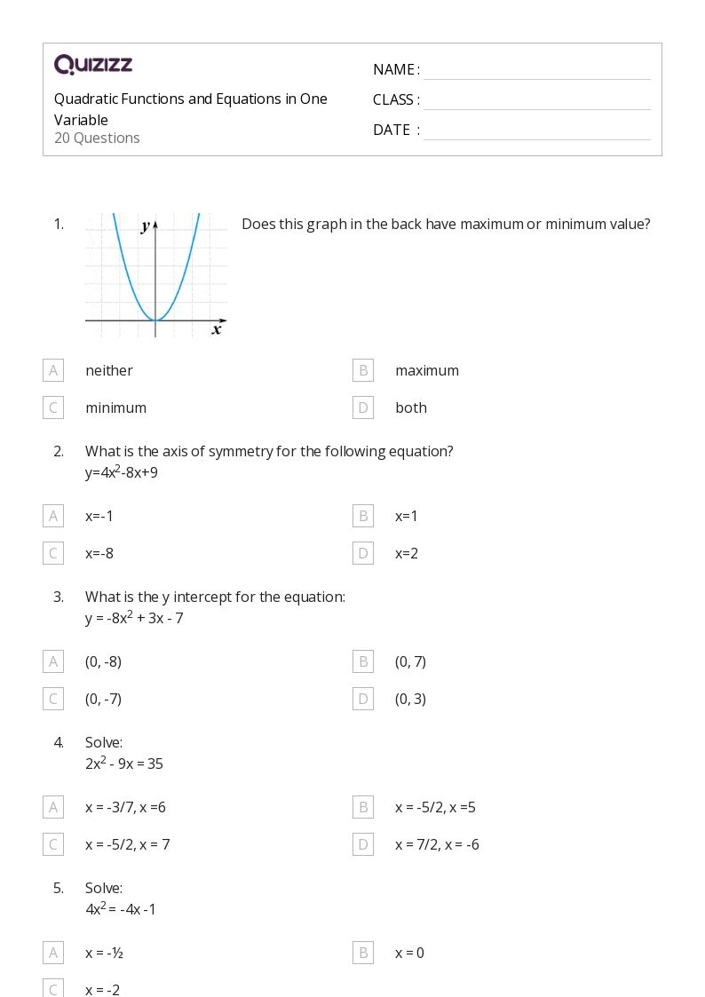 2 variable equations worksheet
