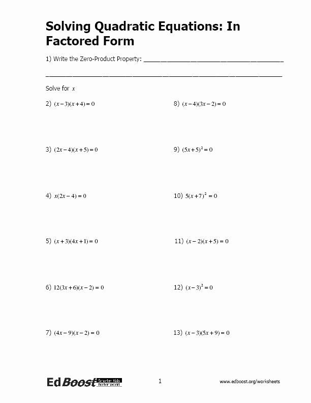 50 Quadratic Equation Worksheet With Answers Chessmuseum Template Library