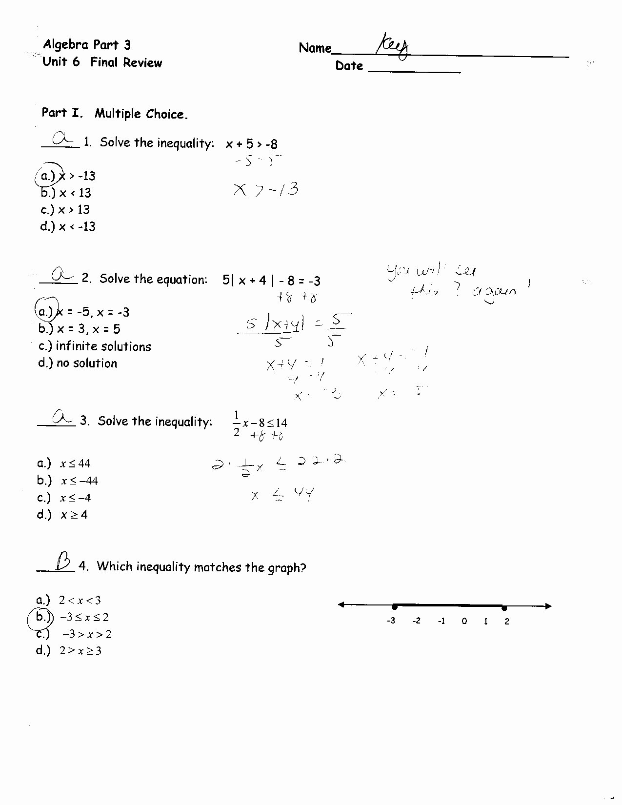 50 Solving Equations Review Worksheet Chessmuseum Template Library