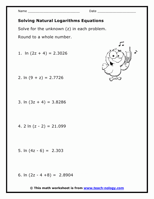 50 Solving Logarithmic Equations Worksheet Chessmuseum Template Library
