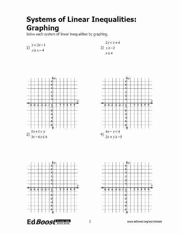 50 Solving Systems Of Inequalities Worksheet
