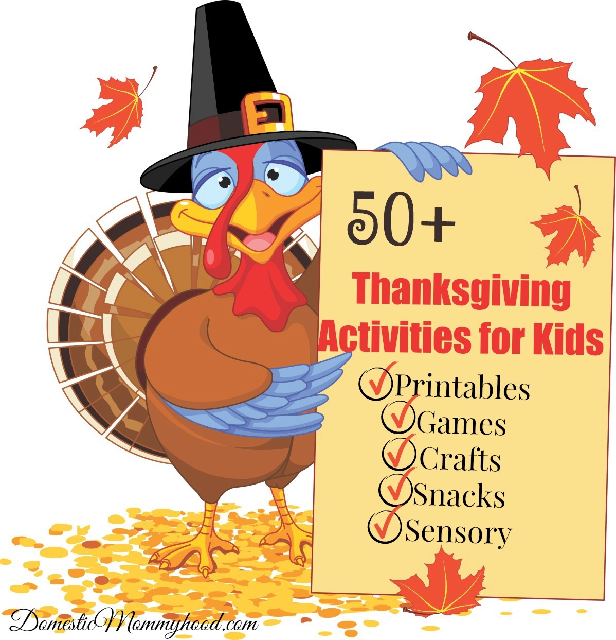 50 Thanksgiving Activities For Kids Domestic Mommyhood