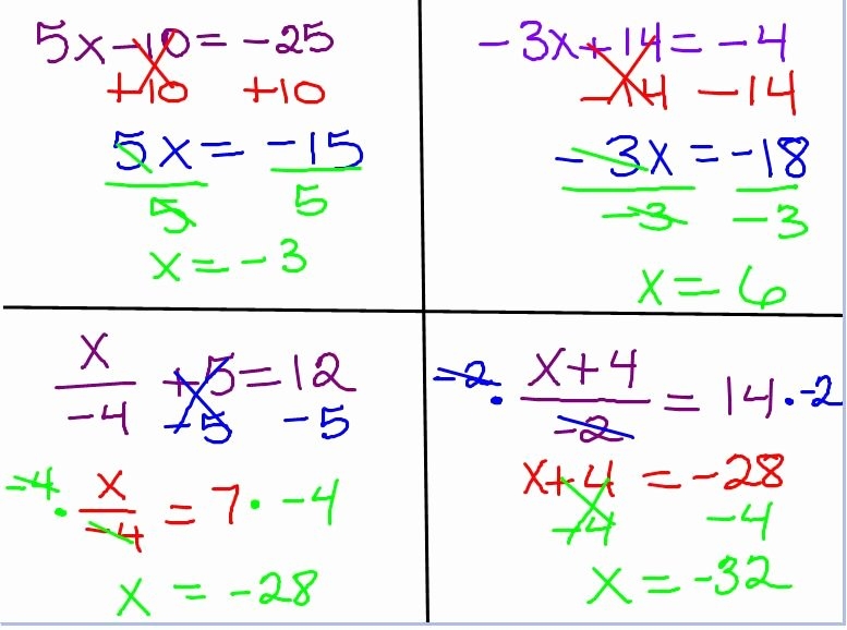 50 Two Step Equations Worksheet Answers Chessmuseum Template Library