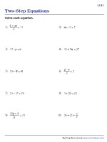 50 Two Step Equations Worksheets For 6th Grade On Quizizz Free 