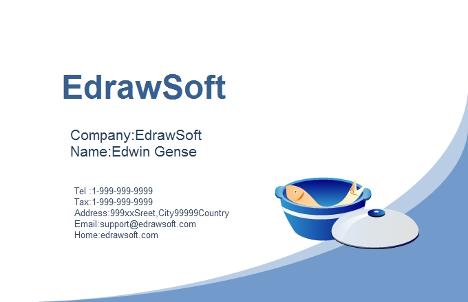 free printable name card template