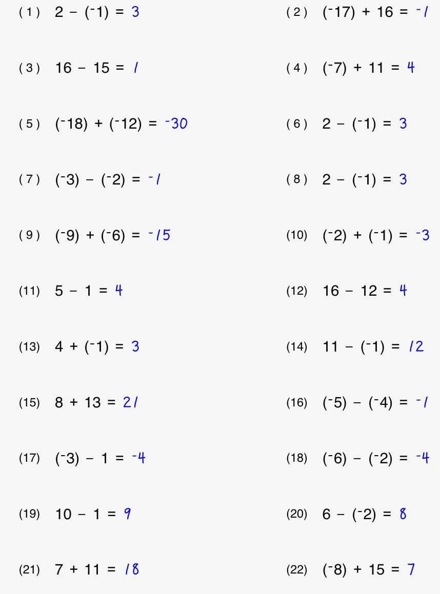 2 step equations worksheets with answers