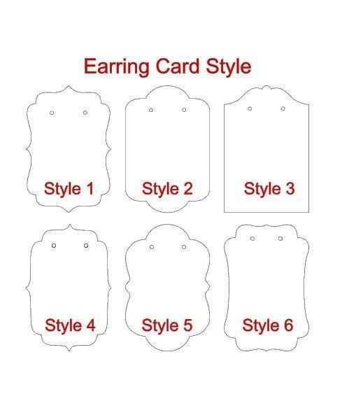 58 Free Earring Card Template Free Download With Stunning Design By 