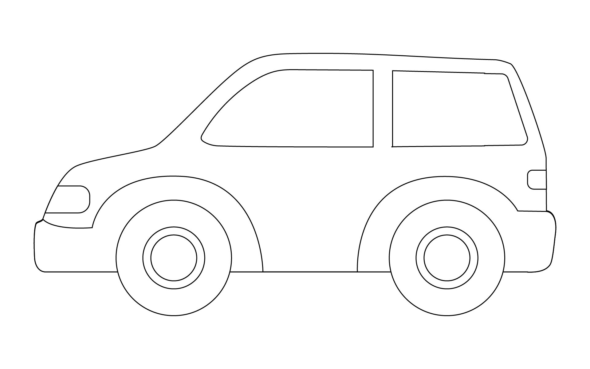 6 Best Images Of Printable Car Cutouts Printable Car Cut Out Coloring 