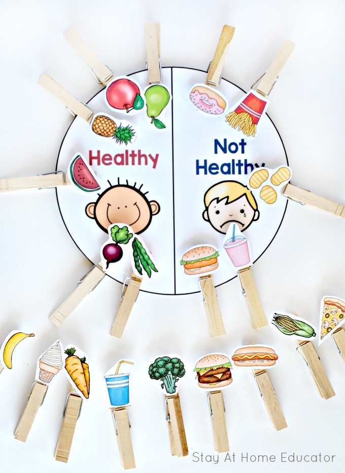 printable healthy food activities for preschoolers