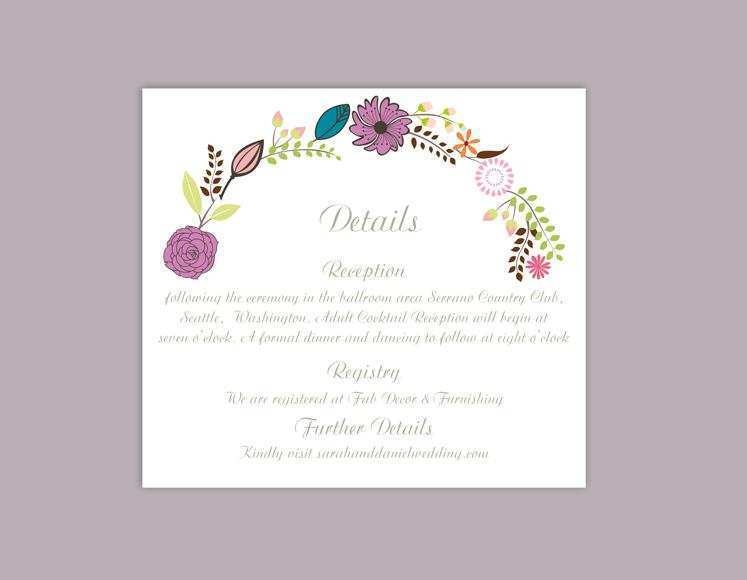 printable flower card template