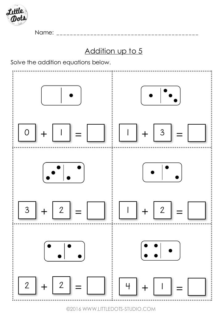 69 KINDERGARTEN MATH EQUATIONS WORKSHEETS