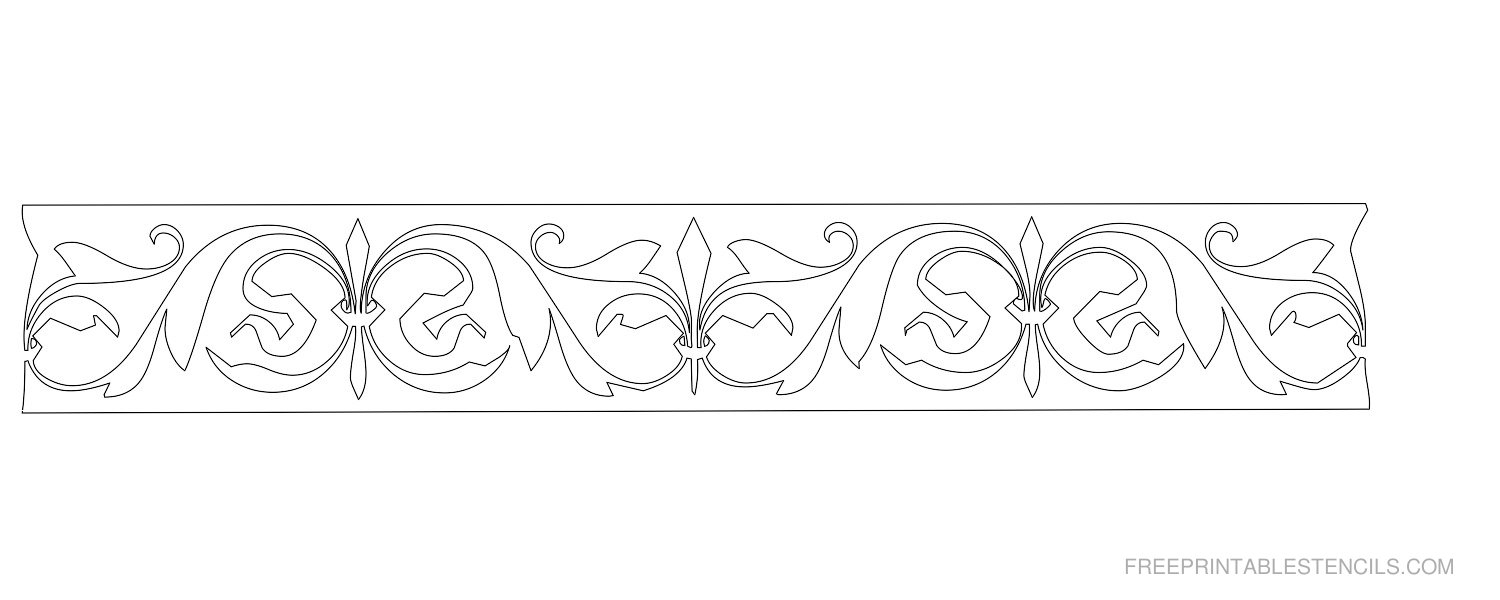 7 Best Images Of Free Printable Border Stencil Designs Printable 