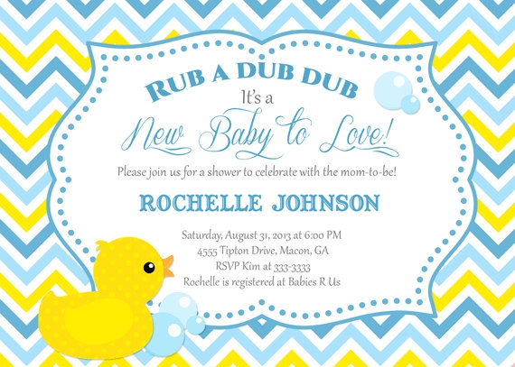 7 Best Images Of Free Printable Invitations Duck Baby Shower Free 