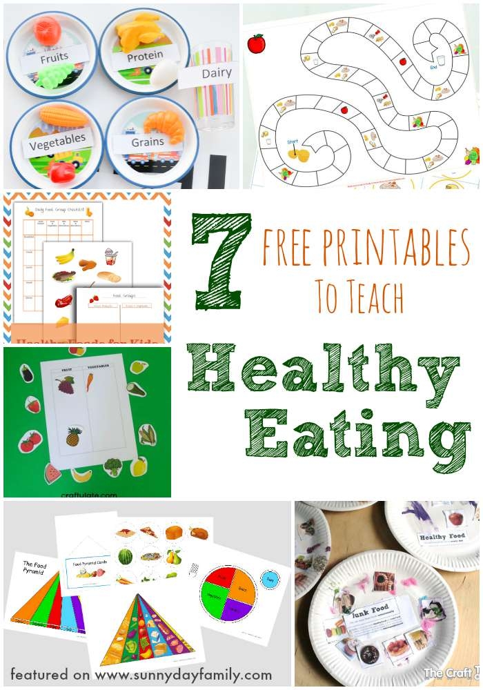 free printable healthy eating games