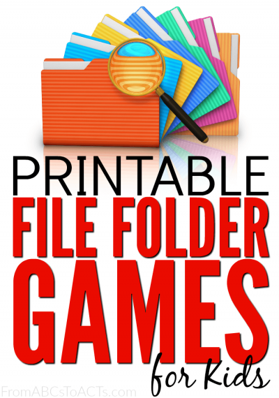 free printable file folder games to teach shapes