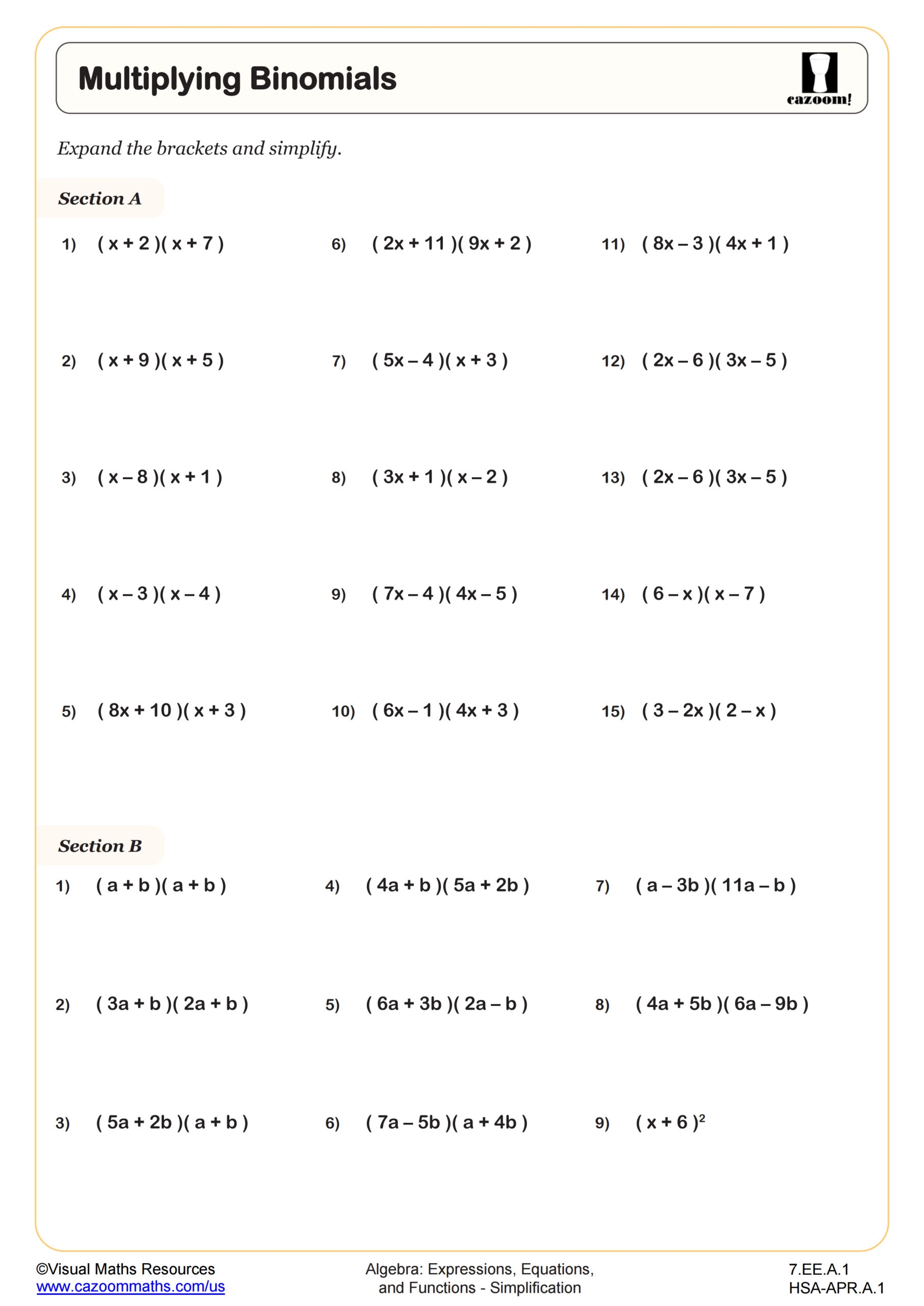 7th Grade Math Review Worksheet Worksheets Worksheets Worksheets 