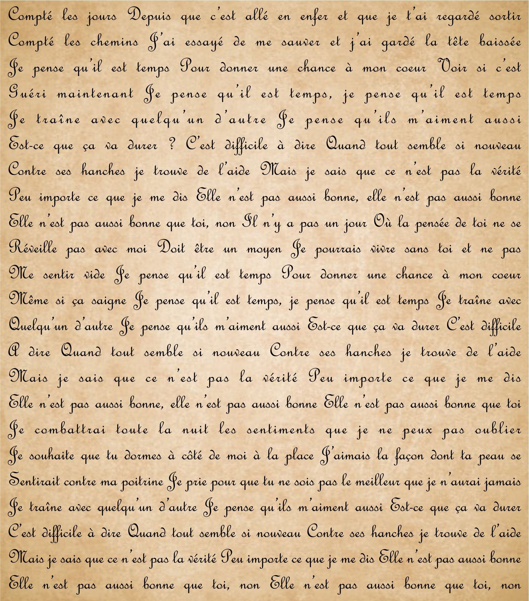 8 Best Images Of Free Printable French Script Paper Free French 