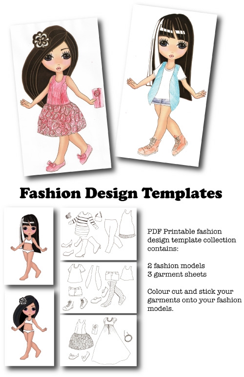 8 Best Images Of Printable Clothing Design Templates Fashion Sketch 