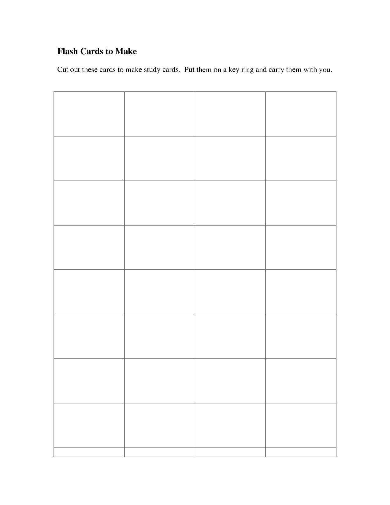 80 Printable Printable Cue Card Template In Word With Printable Cue 