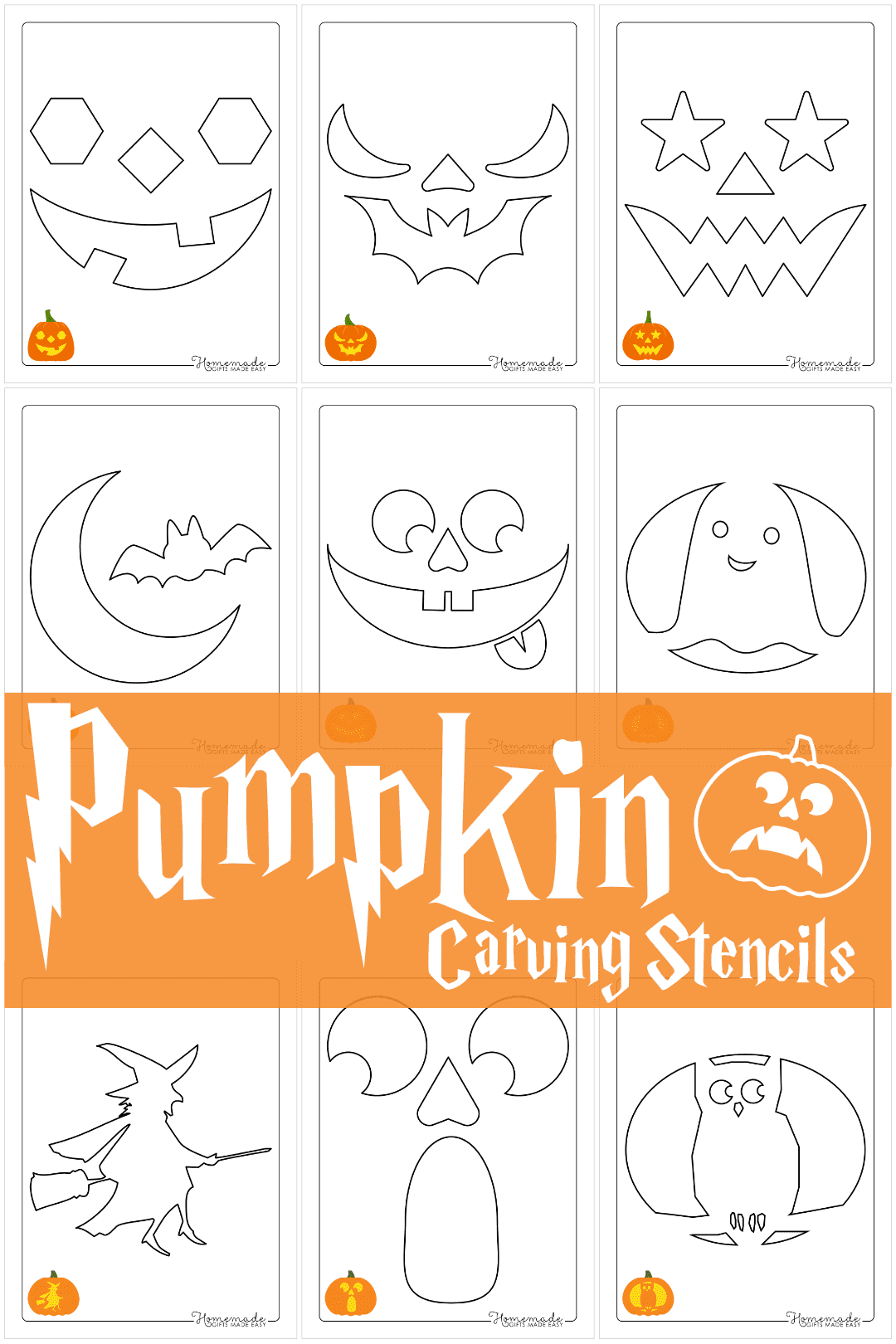 850 Free Printable Halloween Pumpkin Carving Stencils 42 OFF