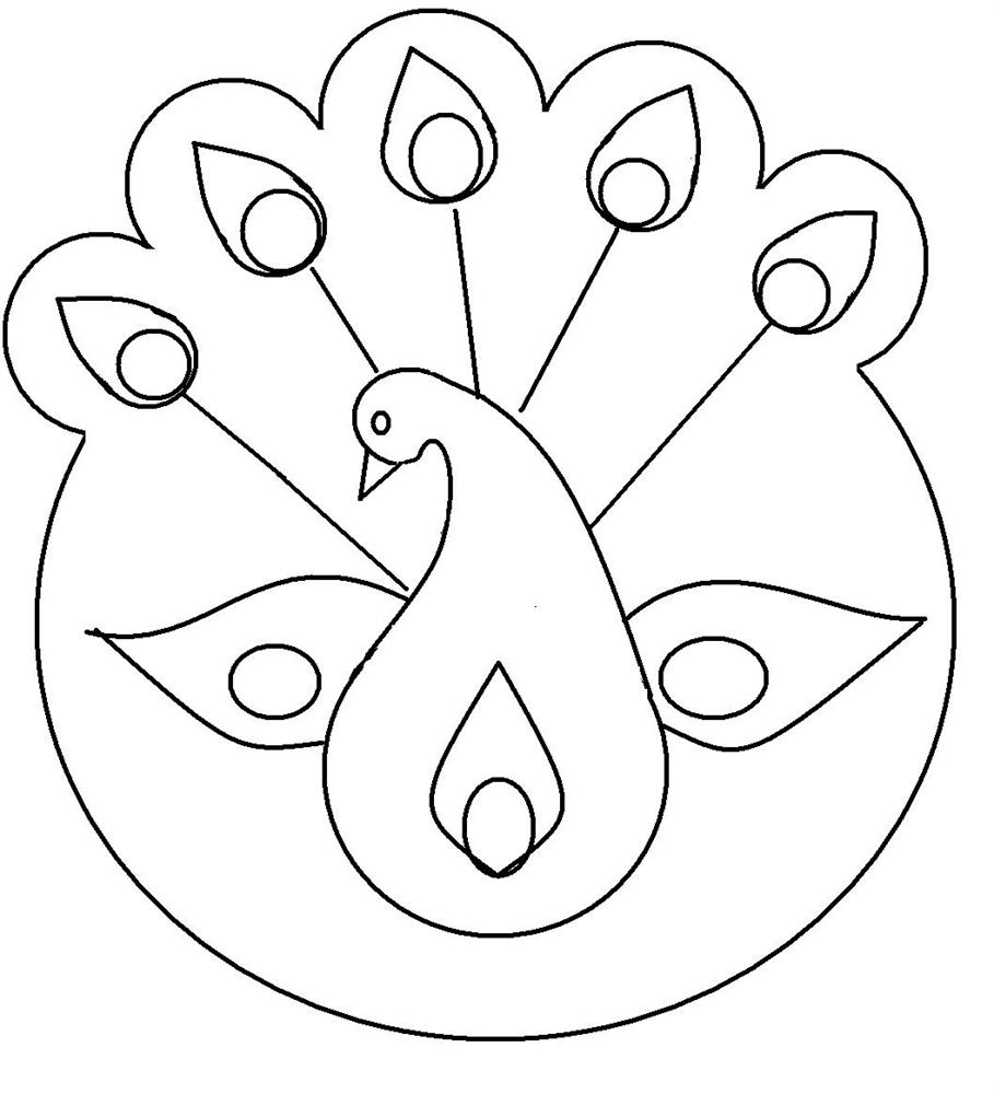 9 Best Images Of Cute Printable Designs Rangoli Designs Coloring 