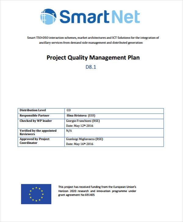 9 Quality Management Plan Templates Free PDF Word Format Download