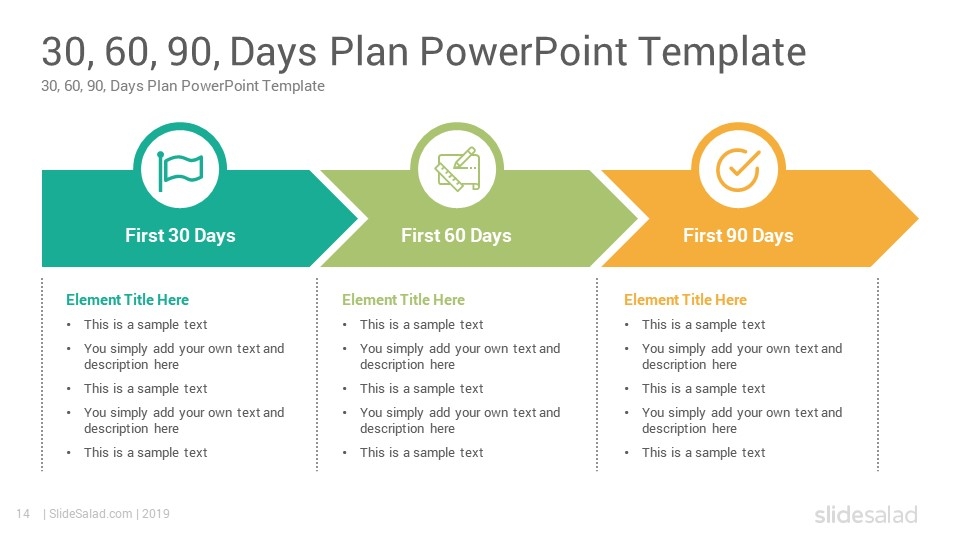 90 Day Plan Powerpoint Template Free Get What You Need For Free