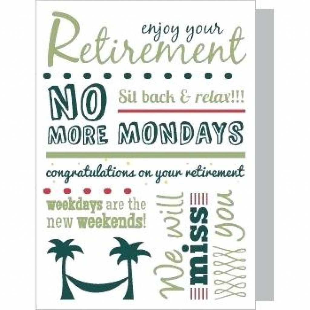 92 Creative Free Printable Retirement Card Template For Ms Word By Free