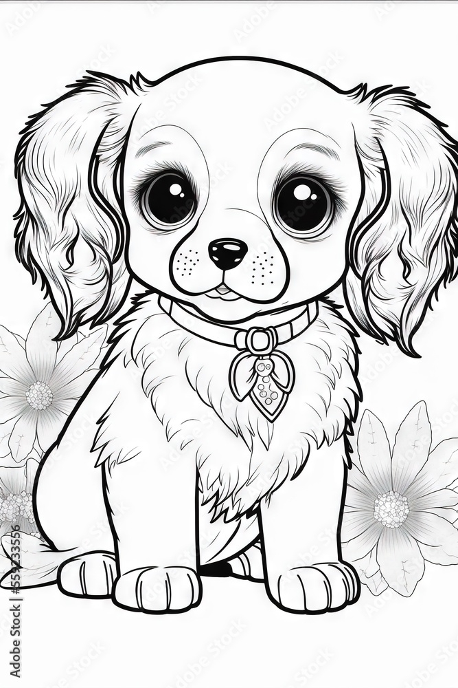 printable puppy pictures to color