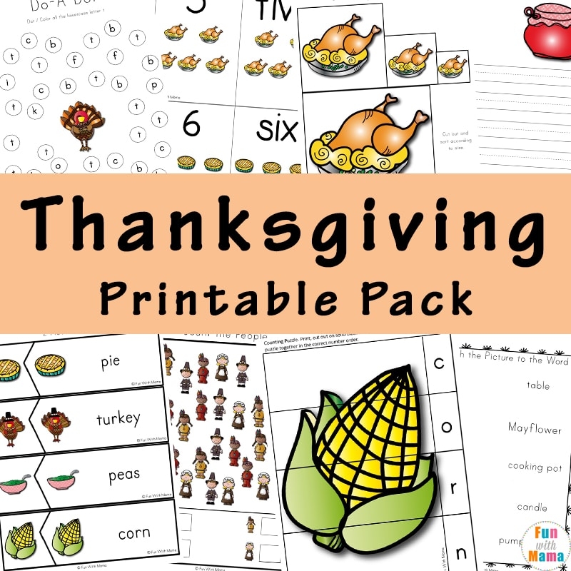 thanksgiving activities printable
