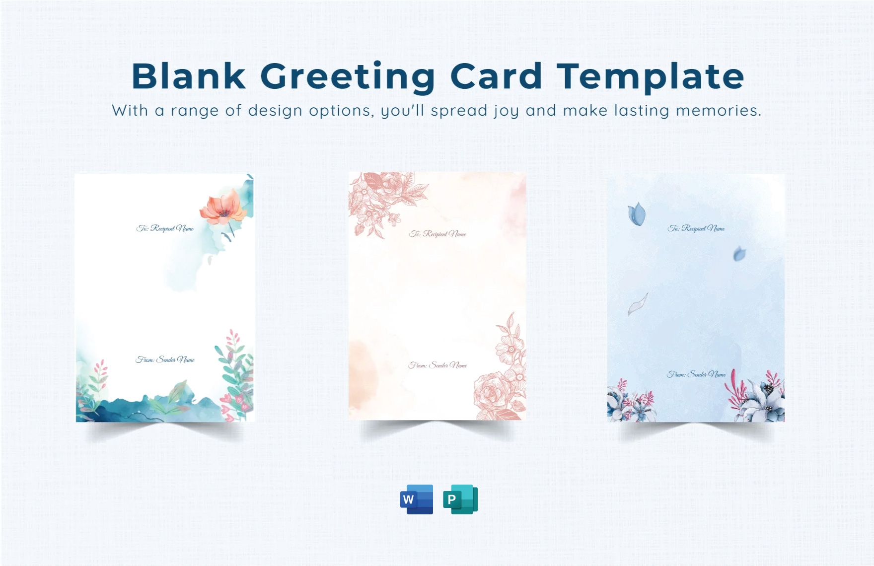 greeting card template printable