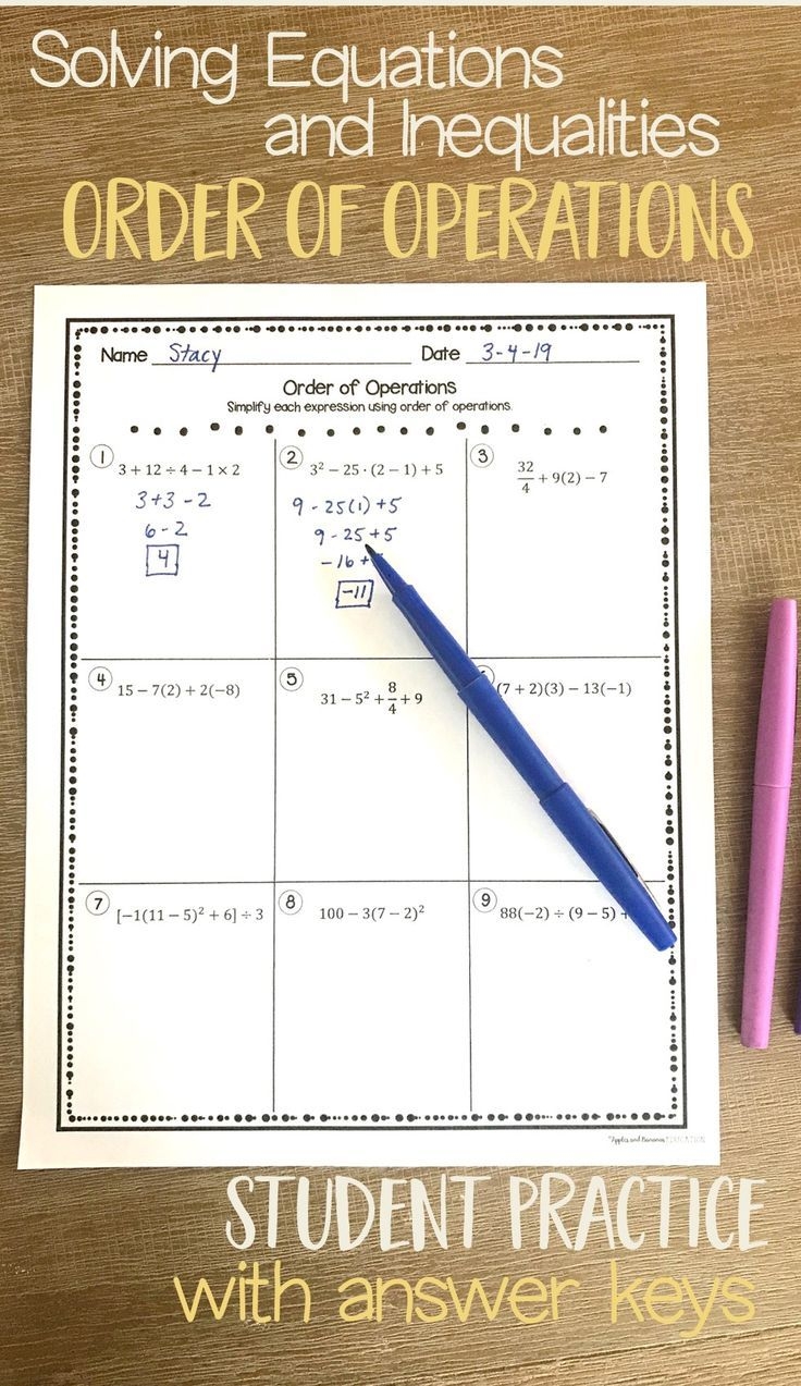 Absolute Value Equations Worksheets With Answer Key