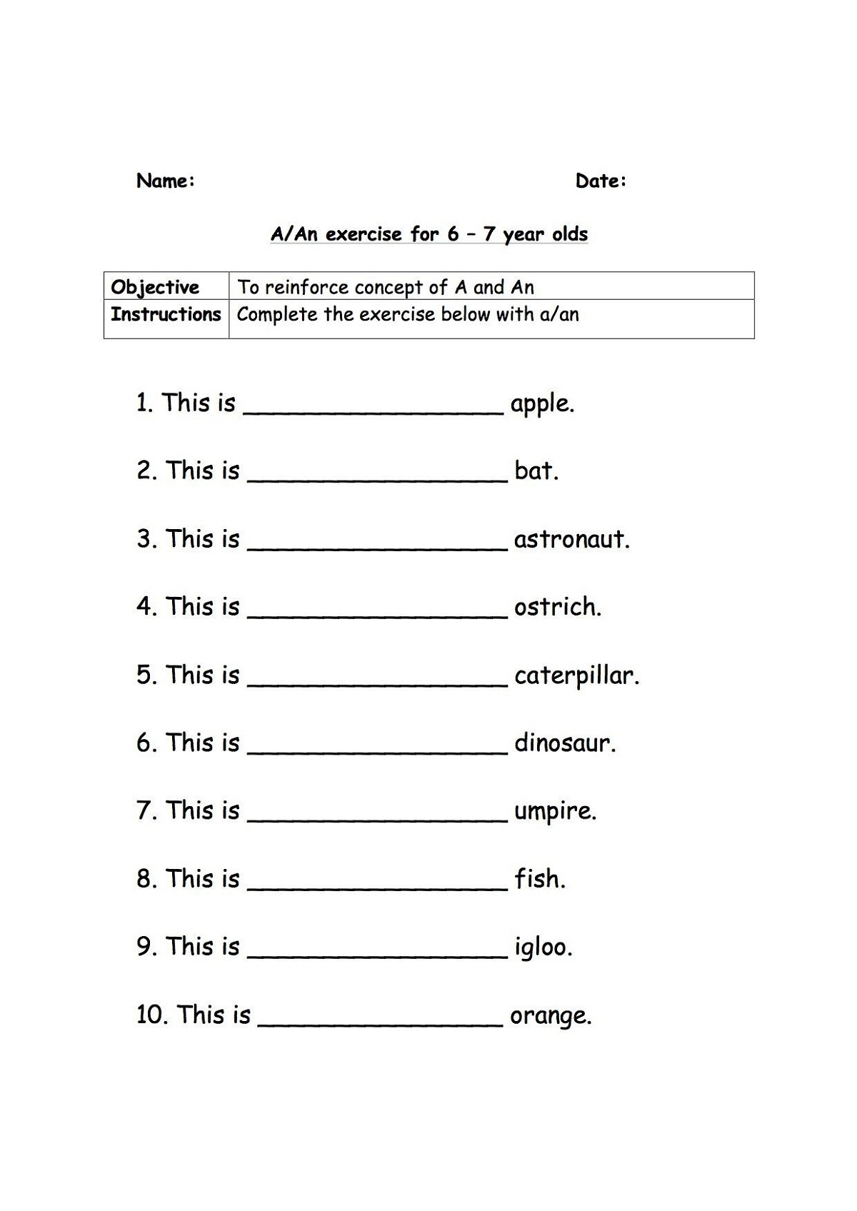 Activity Pages For 7 Year Olds