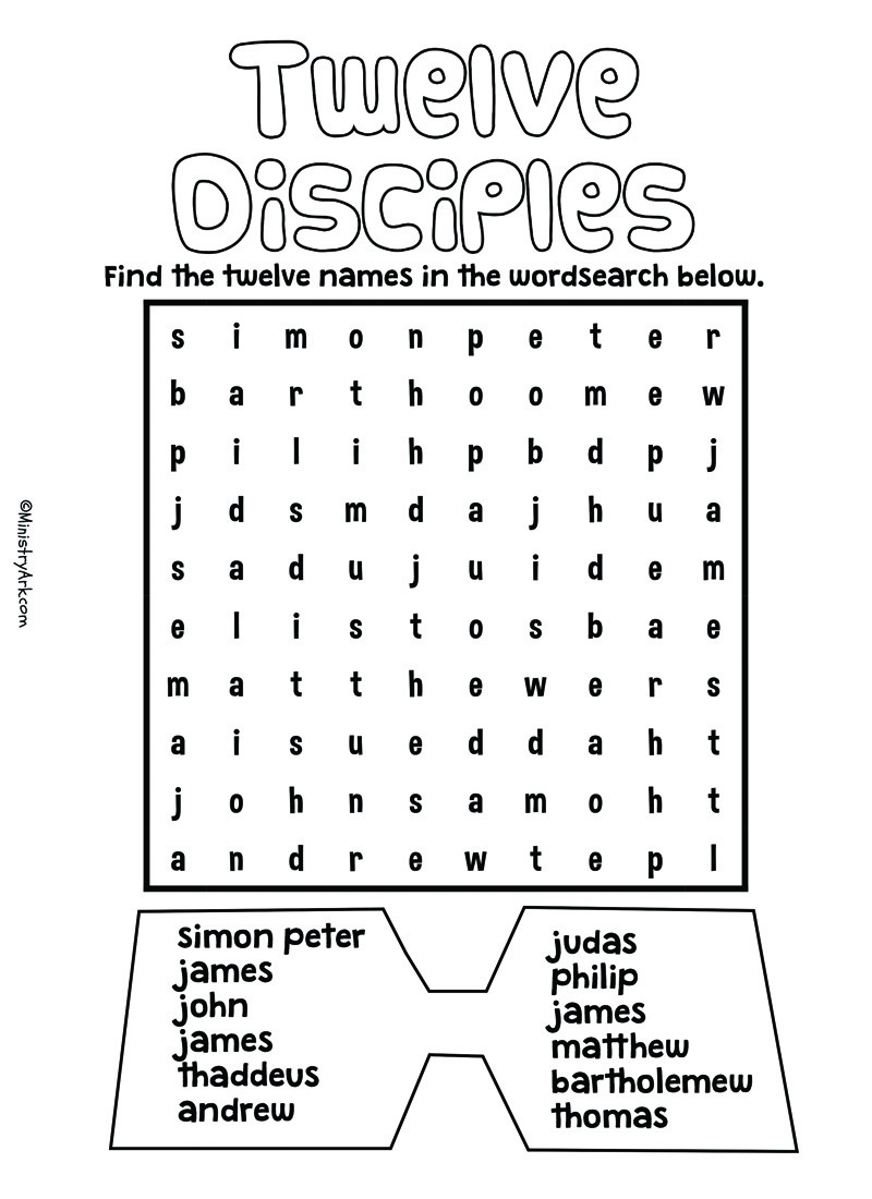 Activity Sheet Printables MinistryArk
