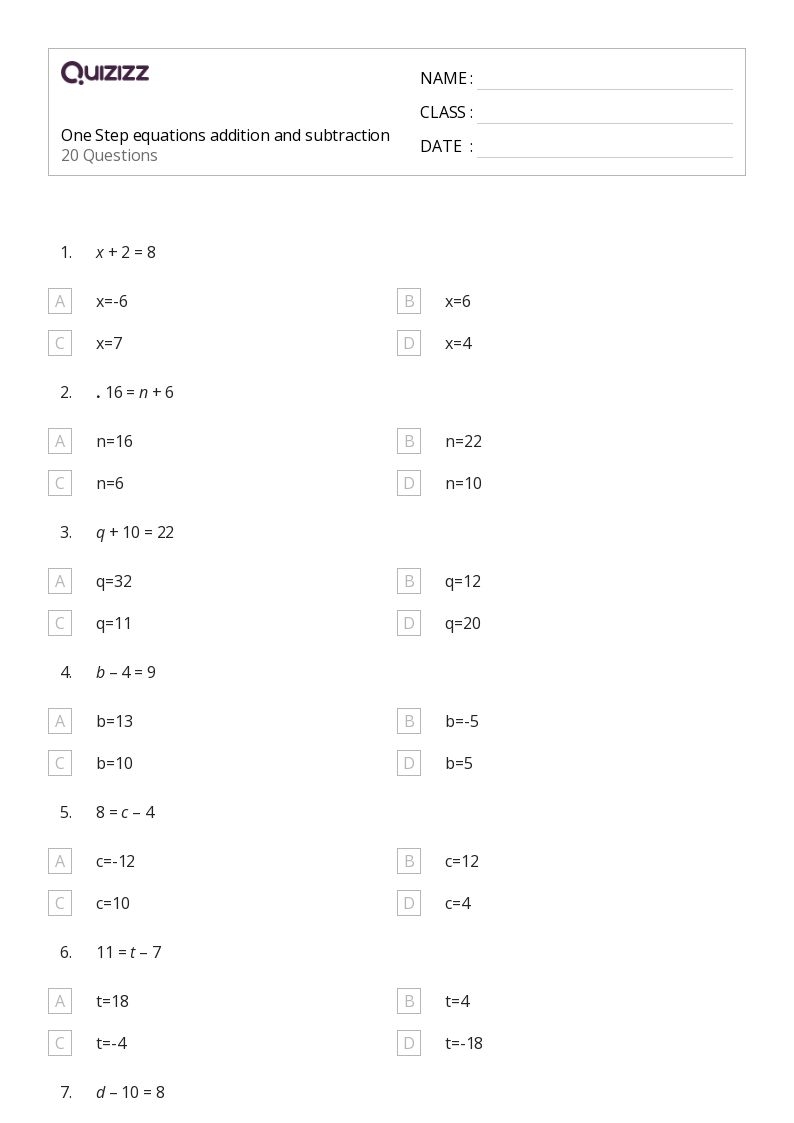 Adding To Solve Subtraction Problems Worksheet Worksheets Library