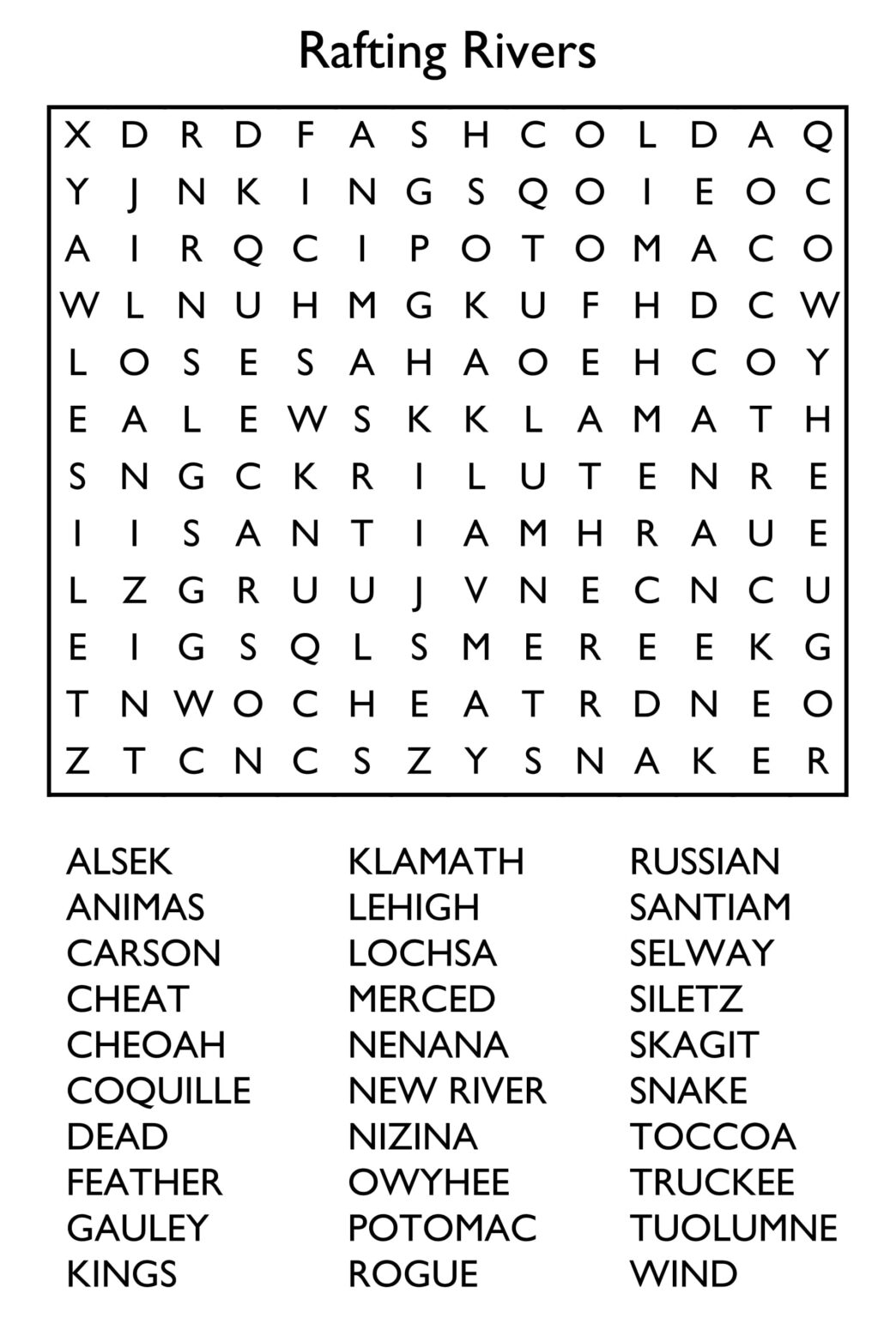 Adult Word Search Puzzles Free Printable Printable JD