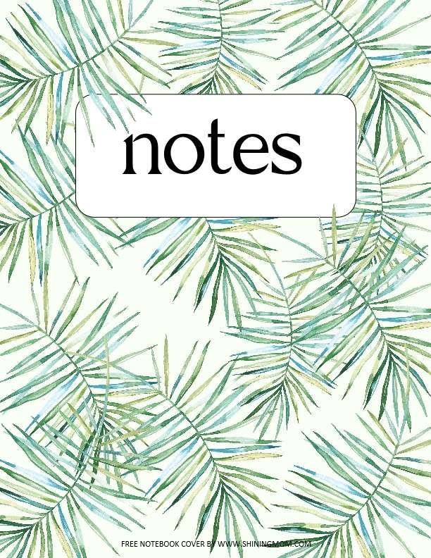 Aesthetic Printable Notebook Covers Best Free Templates
