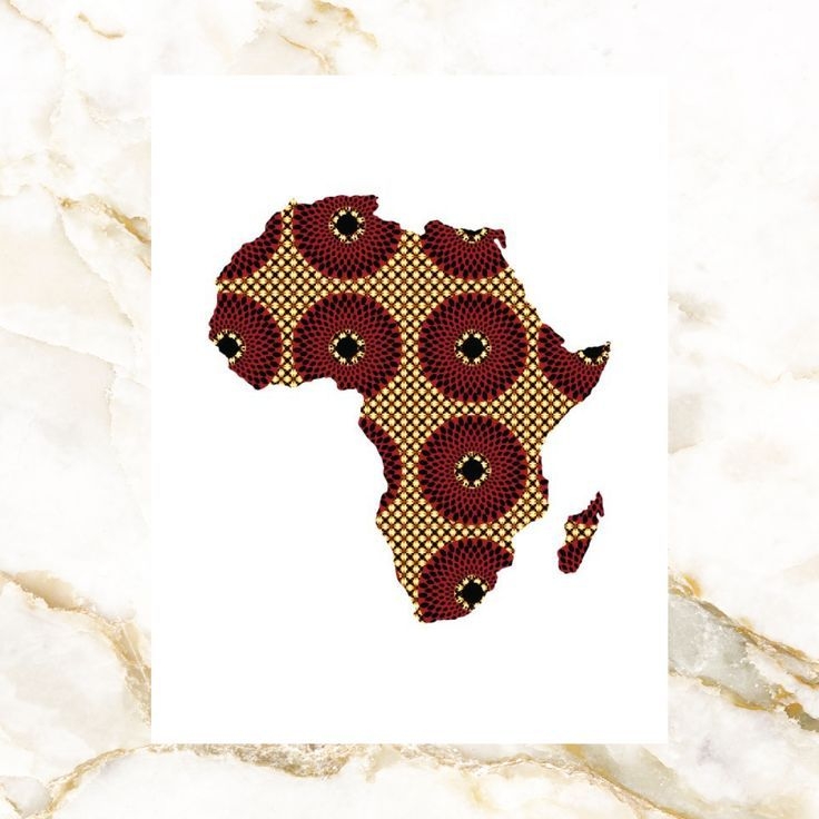 Africa Map Printable Wall Art African Tattoo Ankara Designs Africa 