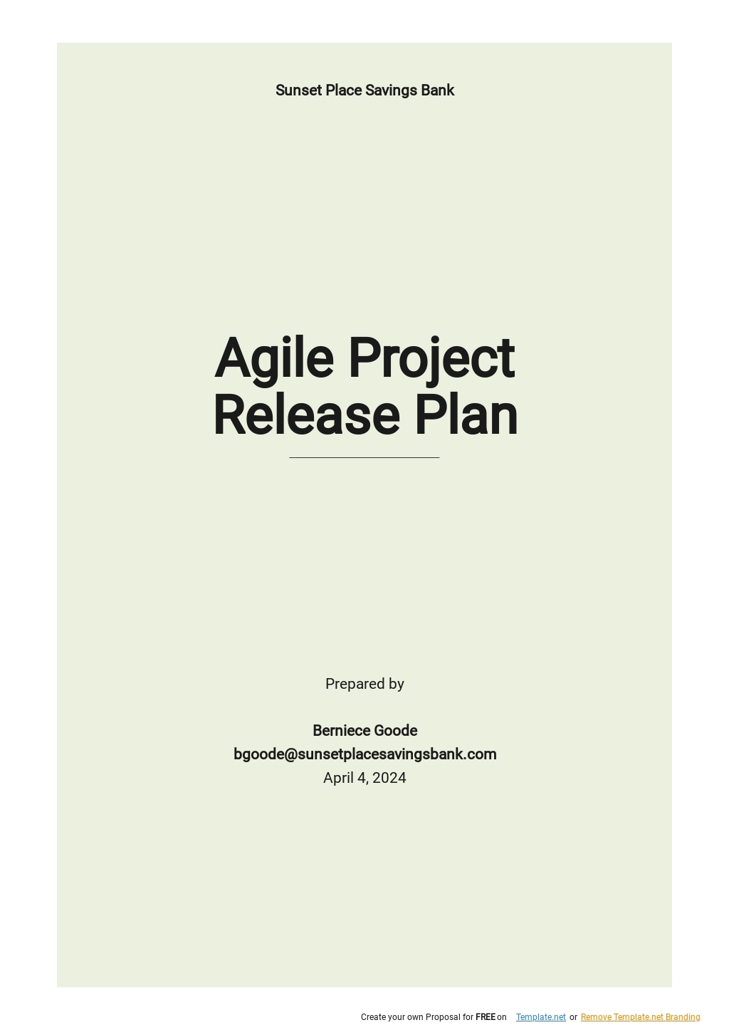 release plan template