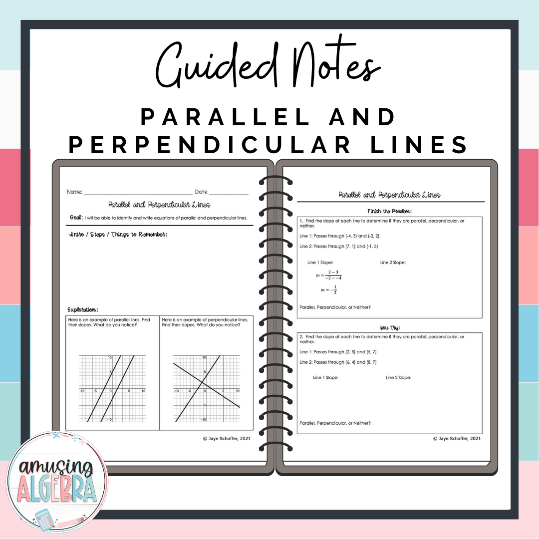 writing equations of parallel and perpendicular lines worksheet pdf