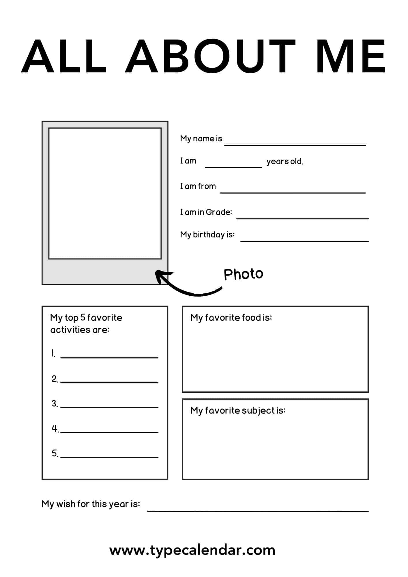All About Me Poster Printable Pdf Factory Clearance Www