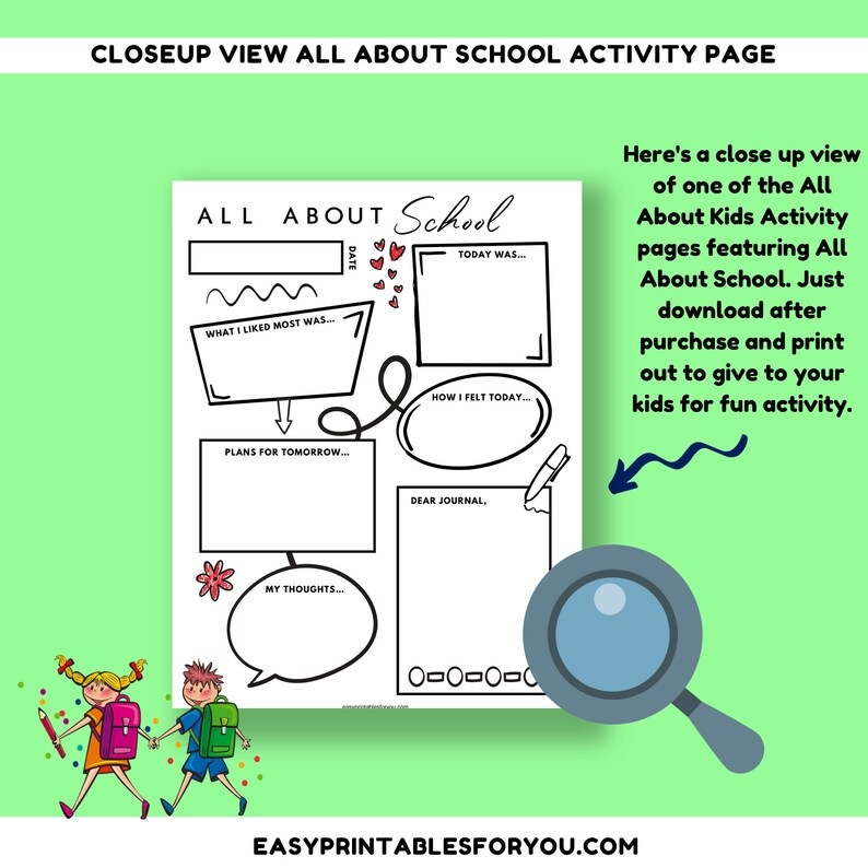 All About Me Printable Kids Activities Printable Childrens Activities 
