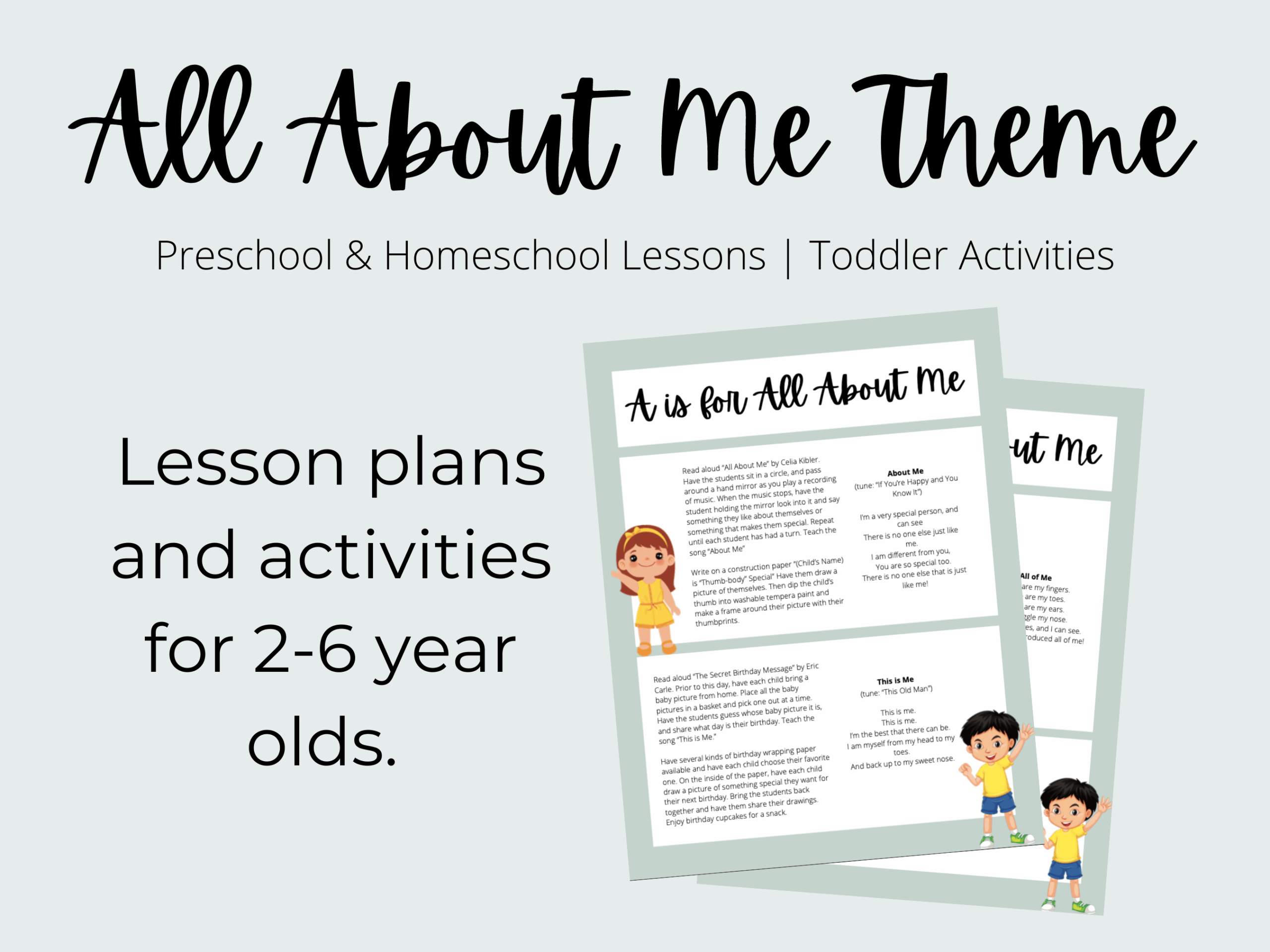 printable all about me preschool activities