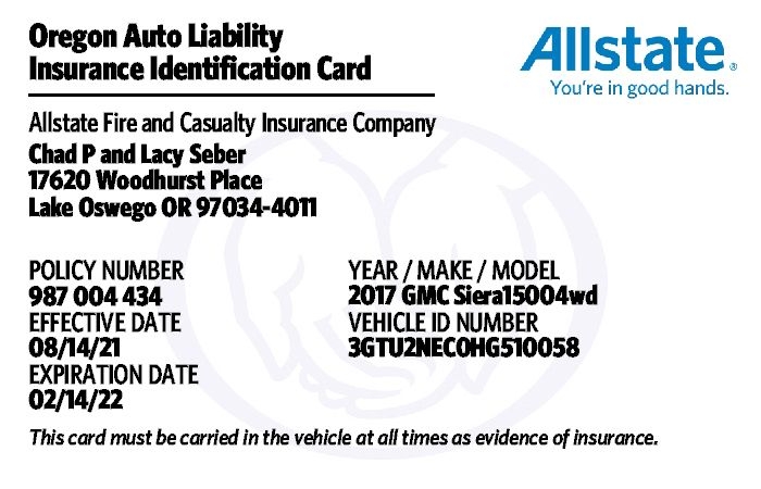 Allstate Insurance Business Card Template