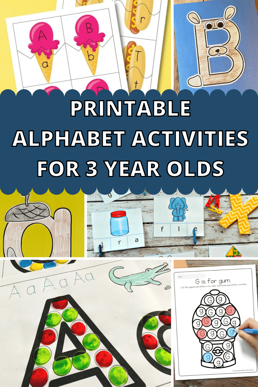 preschool activities alphabet printables