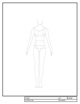 printable costume design template